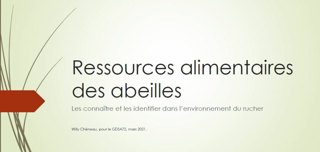 Ressources alimentaires des abeilles